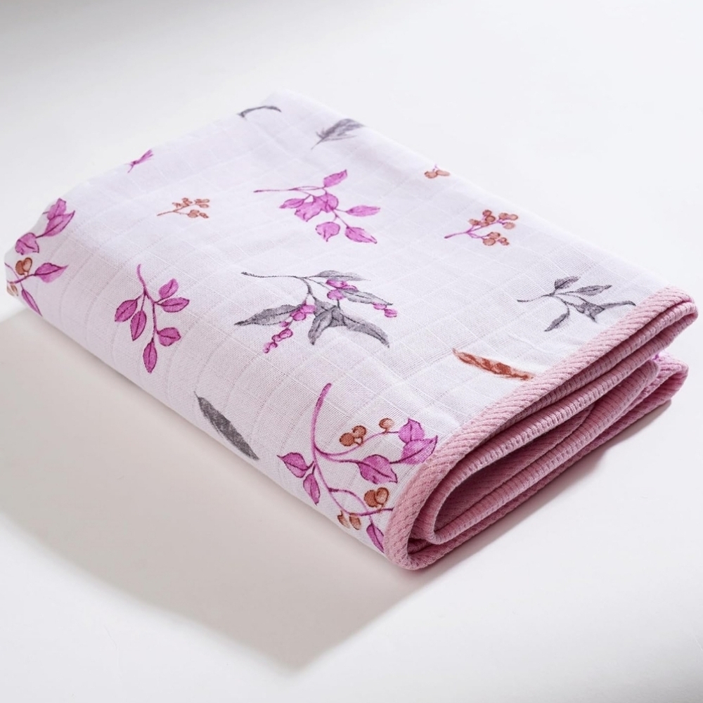 Muslin Baby Blanket 35"L x 35"W
